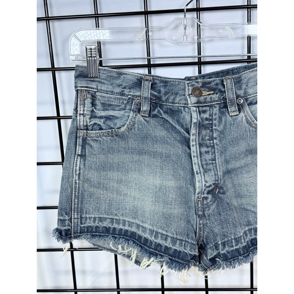 Free People Costello Vintage Frayed Hem‎ Cutoff Denim Shorts Womens 26 OB474619 - Picture 9 of 11